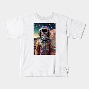 Space Meow Kids T-Shirt